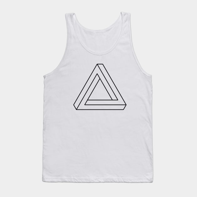 Impossible Shapes – Optical Illusion - Geometric Designs Tank Top by info@dopositive.co.uk